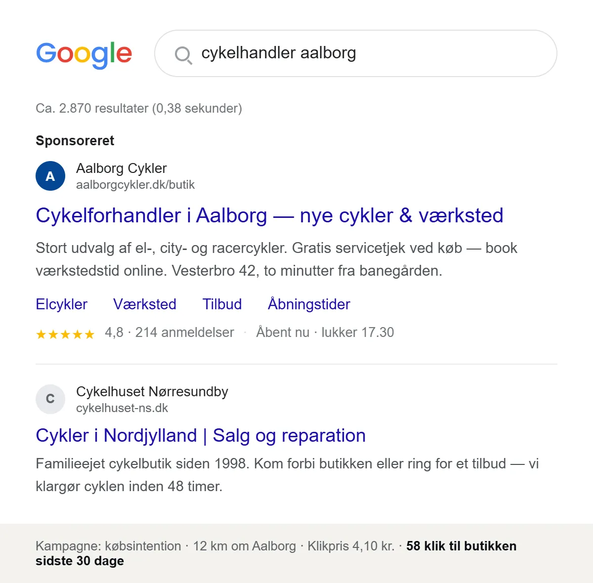 Google søgeannonce