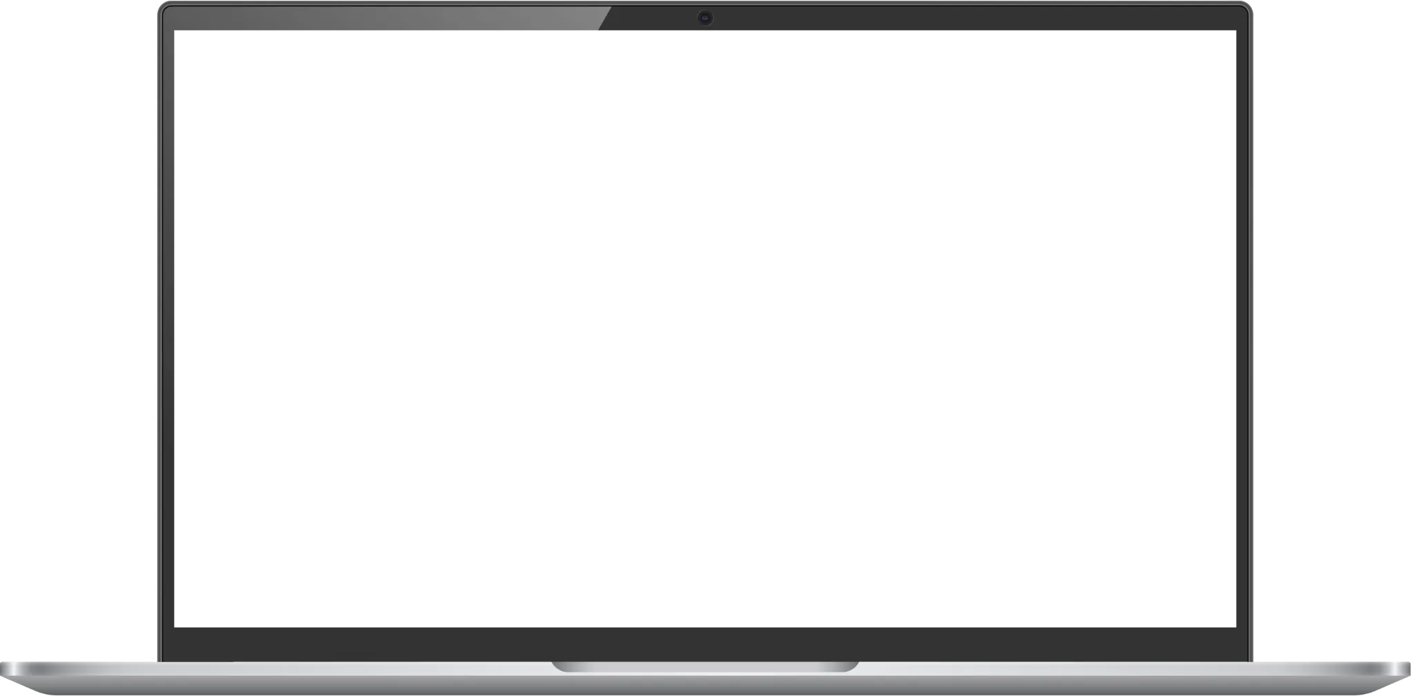 Laptop-ramme omkring hjemmesiden